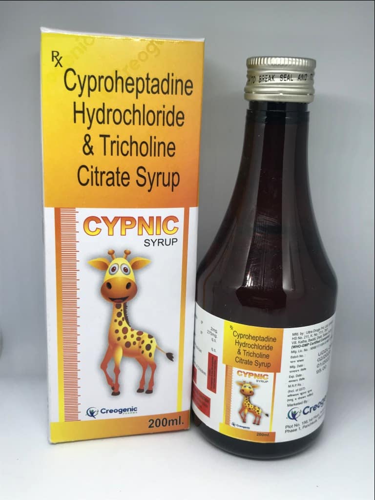 Cyproheptadine 2 MG + Tricholine 275 MG + Sorbitol