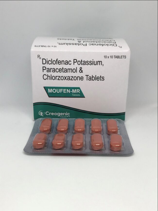Diclofenac Potassium 50 MG + Paracetamol 325 MG + Chlorzoxazone 250 MG