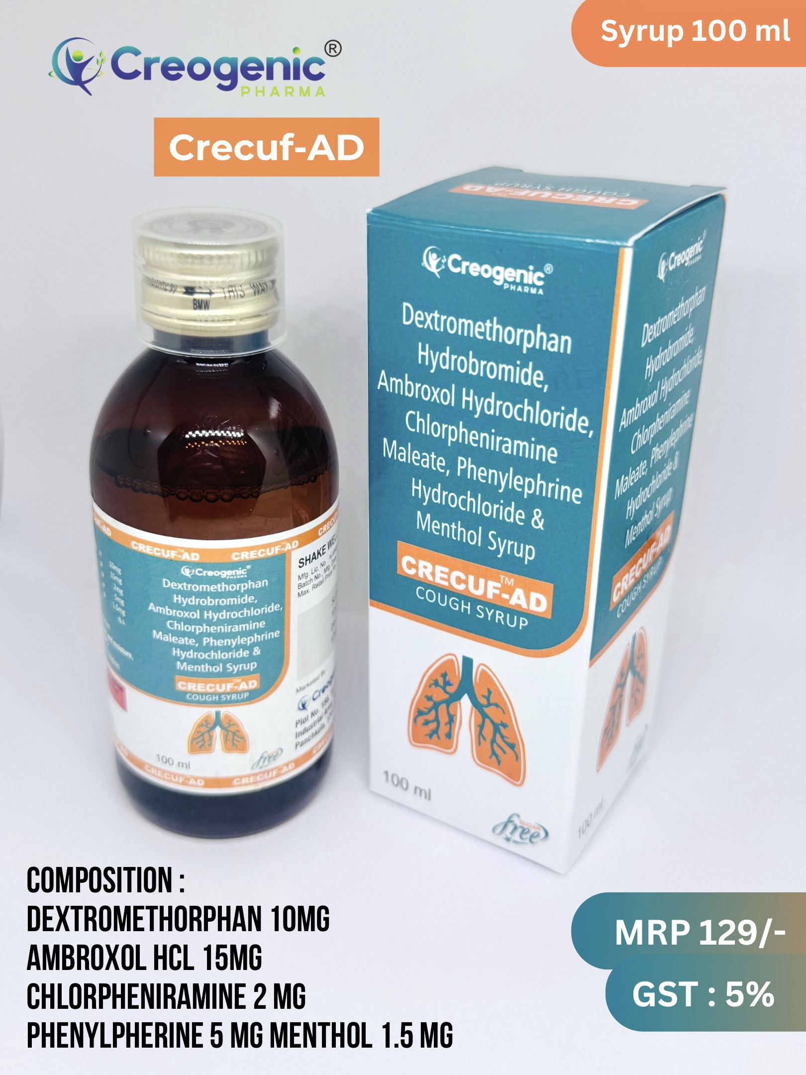 Crecuf-AD Cough Syrup