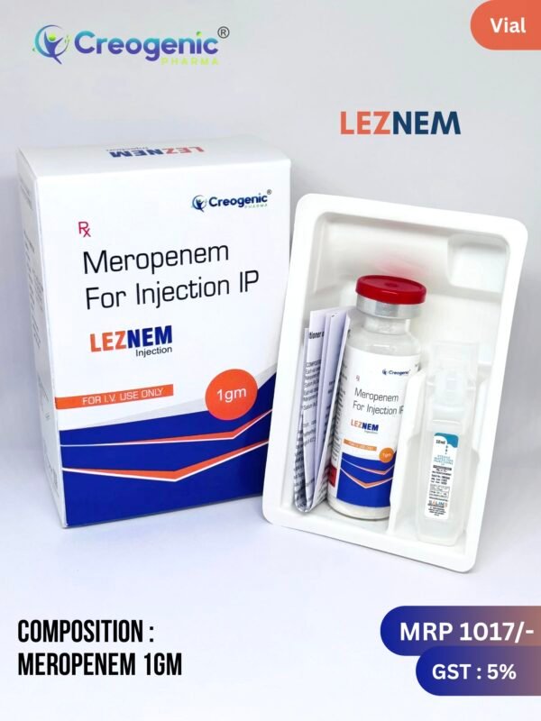 Leonem Injection Leznem-1000 Injection - Creogenic Pharma